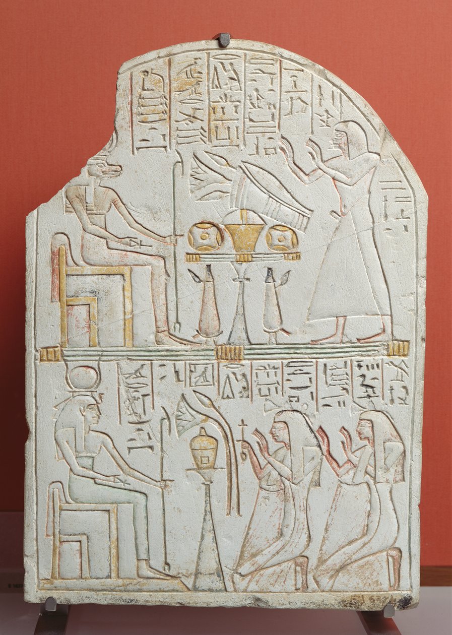 Stele von Penboui, Wächter von Deir el-Medina, aus Theben, Neues Reich von Egyptian 19th Dynasty