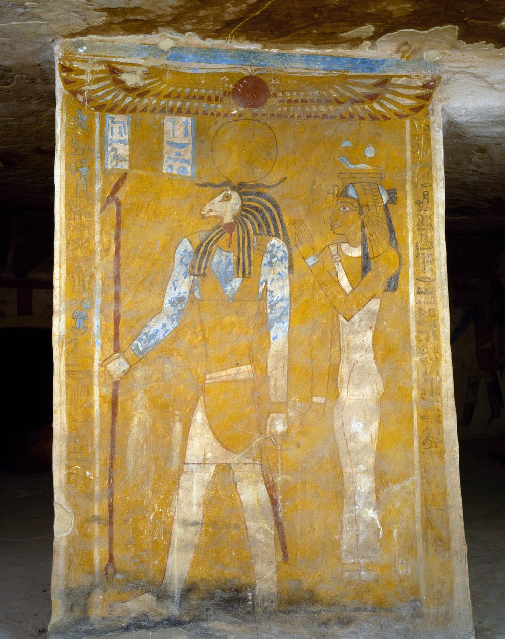 Wandmalereien aus dem Grab von Pa Nentwy, Bahariya-Oase, Gizeh, Ägypten. Ägyptische Zivilisation, 26. Dynastie, 663-525 v. Chr. von Egyptian 26th Dynasty