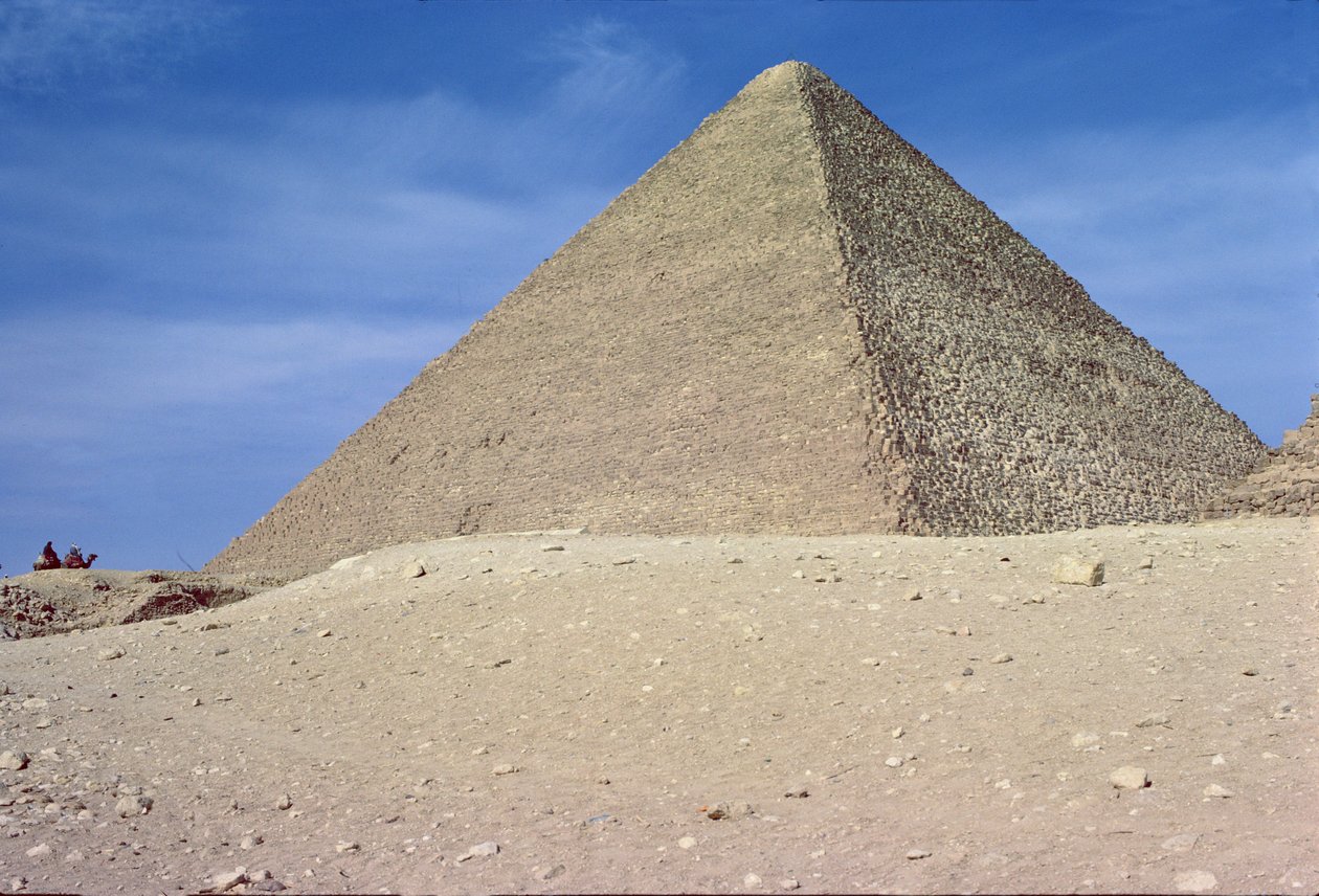 Große Pyramide von Cheops (ca. 2551-2528 v. Chr.) Altes Reich von Egyptian 4th Dynasty