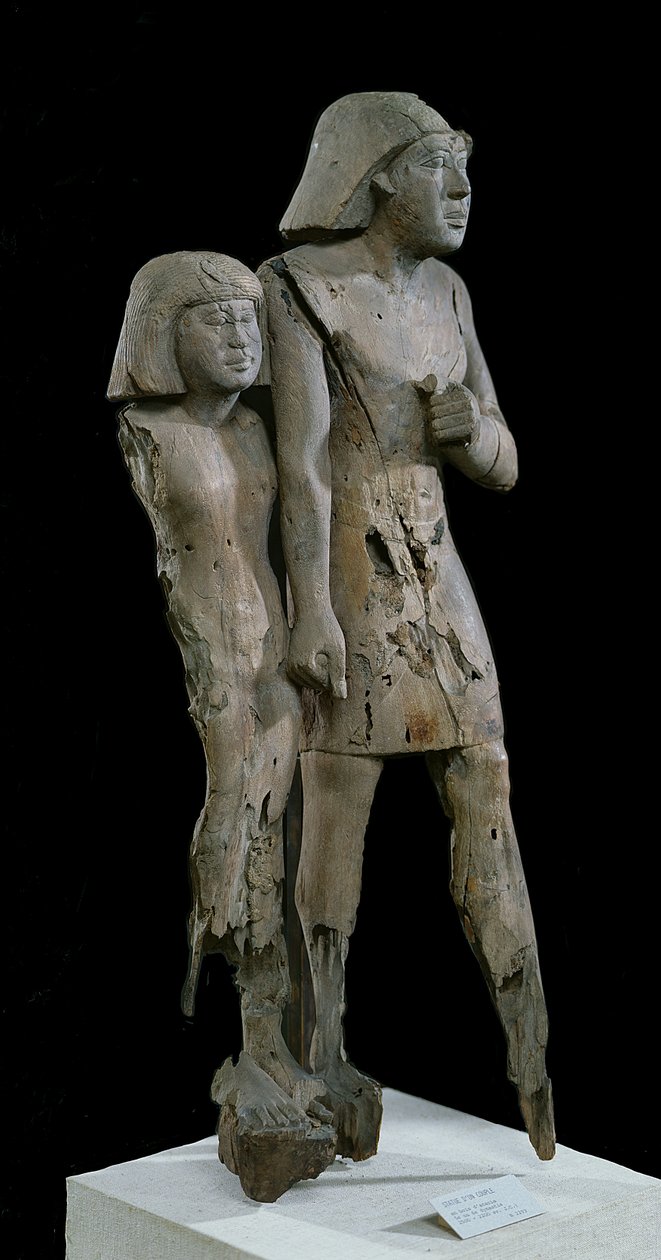 Anonymes Paar bekannt als das Memphis-Paar, Altes Reich von Egyptian 6th Dynasty