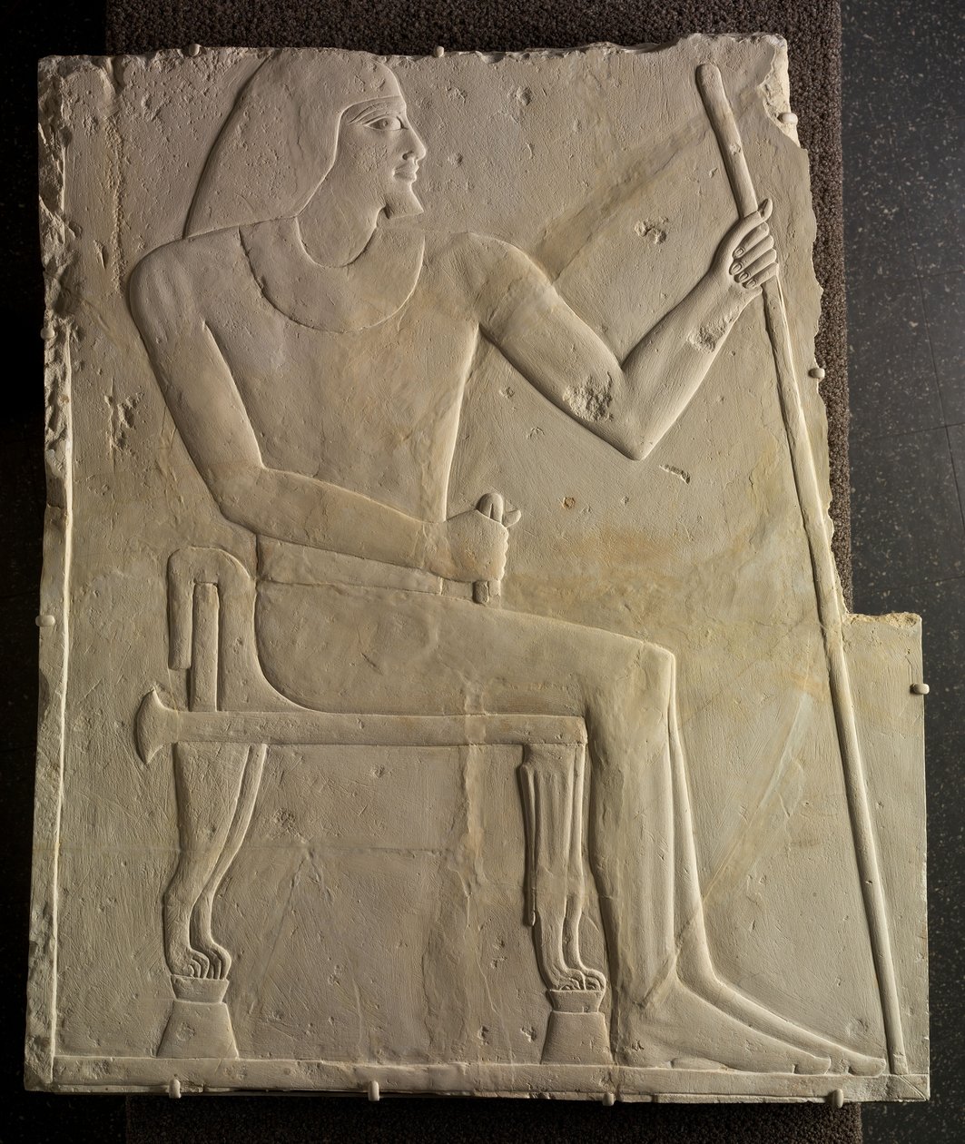 Relief des sitzenden Nyankhnesut, aus Saqqara, ca. 2311-2281 v. Chr. von Egyptian 6th Dynasty