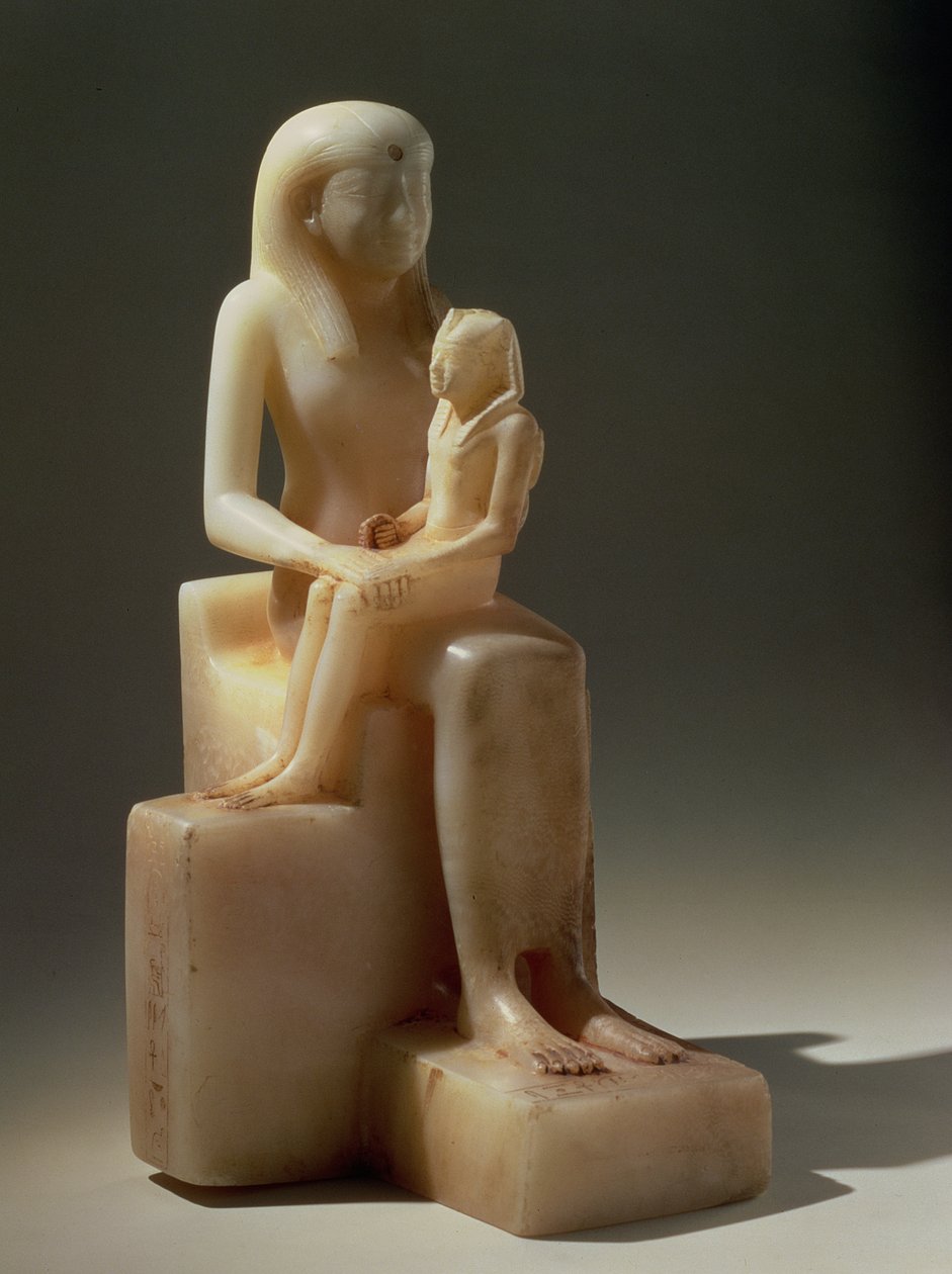 Pepi II und seine Mutter Königin Meryreankhnes, möglicherweise aus Saqqara, Altes Reich von Egyptian 6th Dynasty Egyptian 6th Dynasty