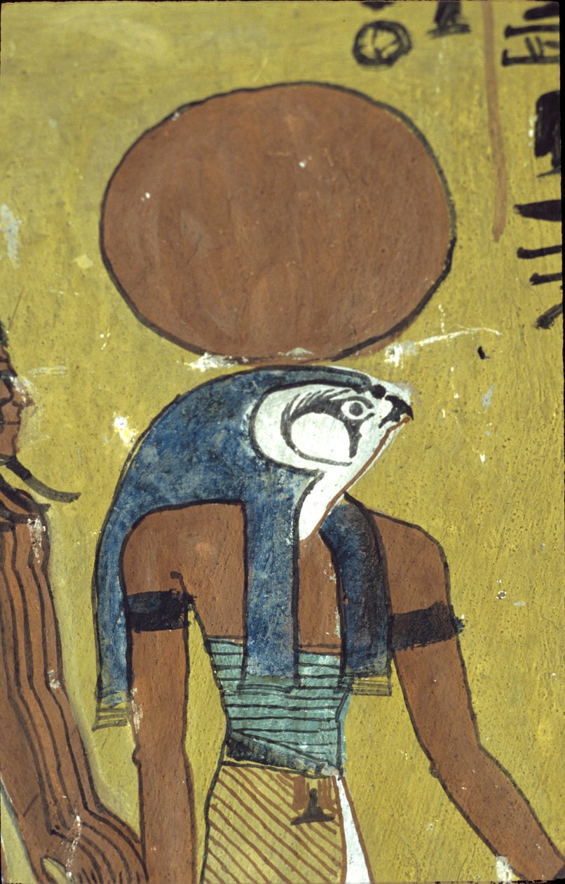 Altes Ägypten, Wandmalerei, Grab von Sennedjem, Grab der Adligen, Theben, Deir el Medina von Egyptian Egyptian