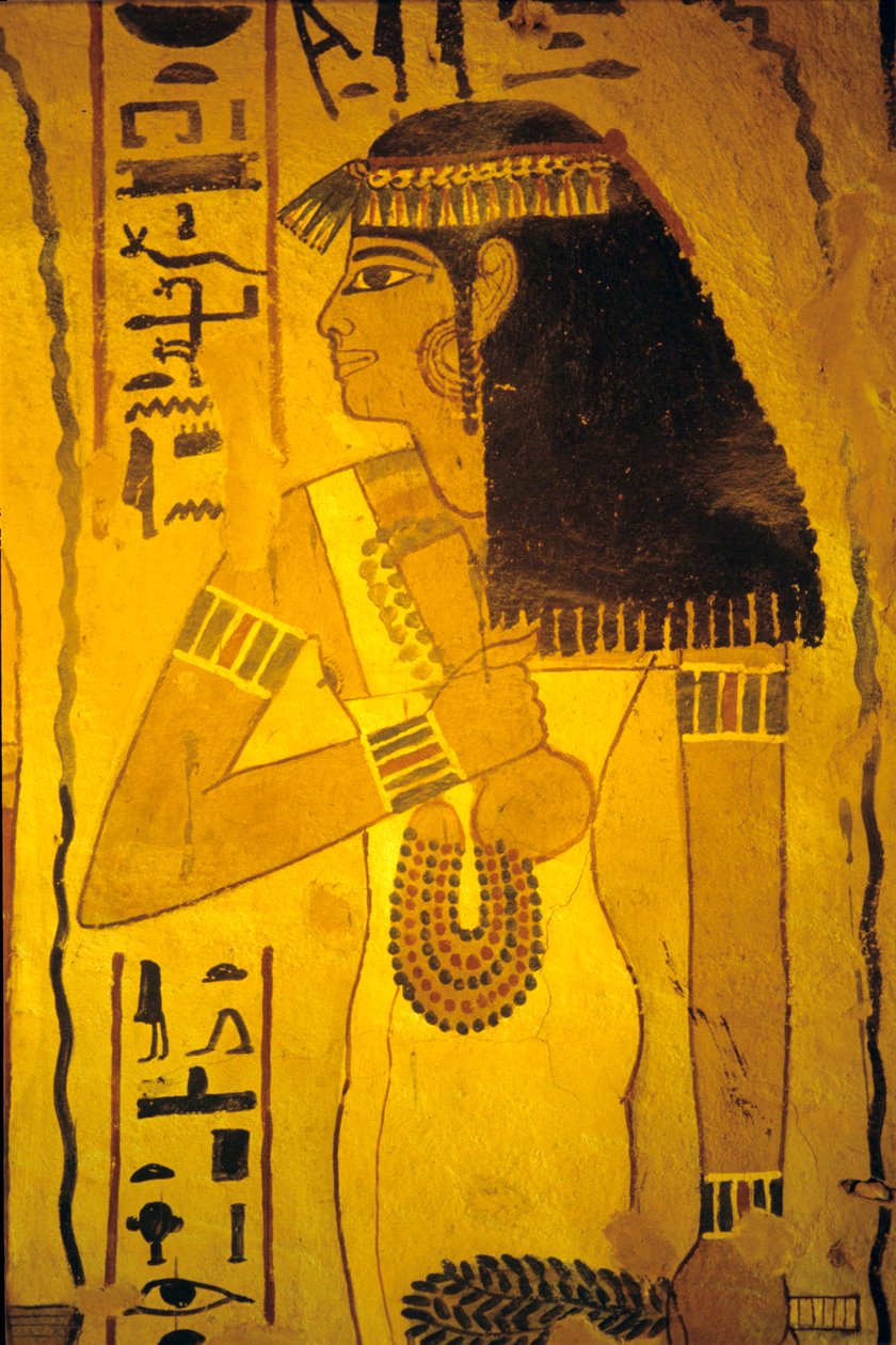 Altes Ägypten, Wandmalerei, Grab des Sennufer, Grab der Edlen, Theben von Egyptian Egyptian