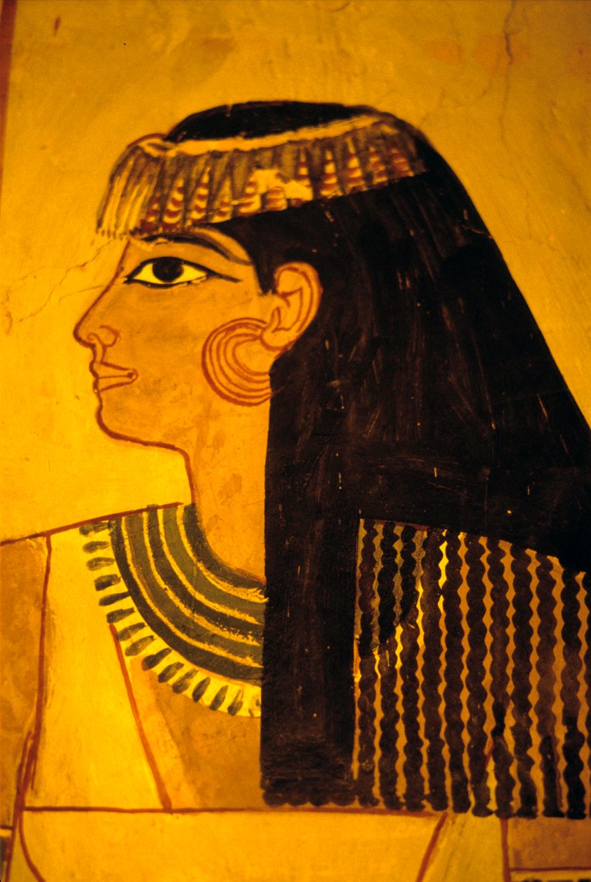 Altes Ägypten, Wandmalerei, Grab von Sennufer, Grab der Adligen, Theben von Egyptian Egyptian