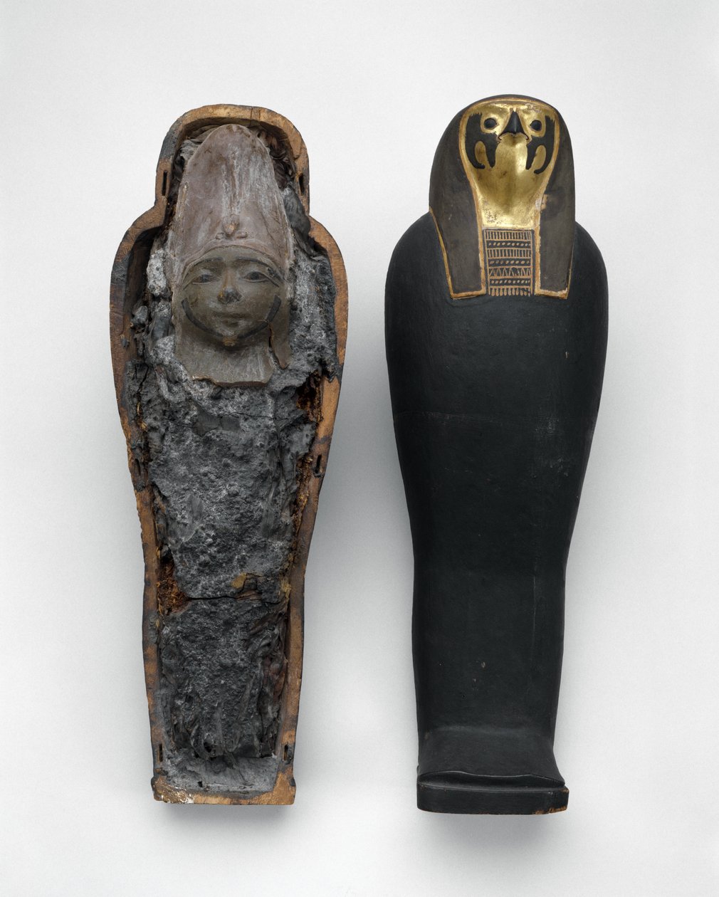 Falkenförmiger Sarg mit Getreidemumie, 332-30 v. Chr. von Egyptian Ptolemaic Period