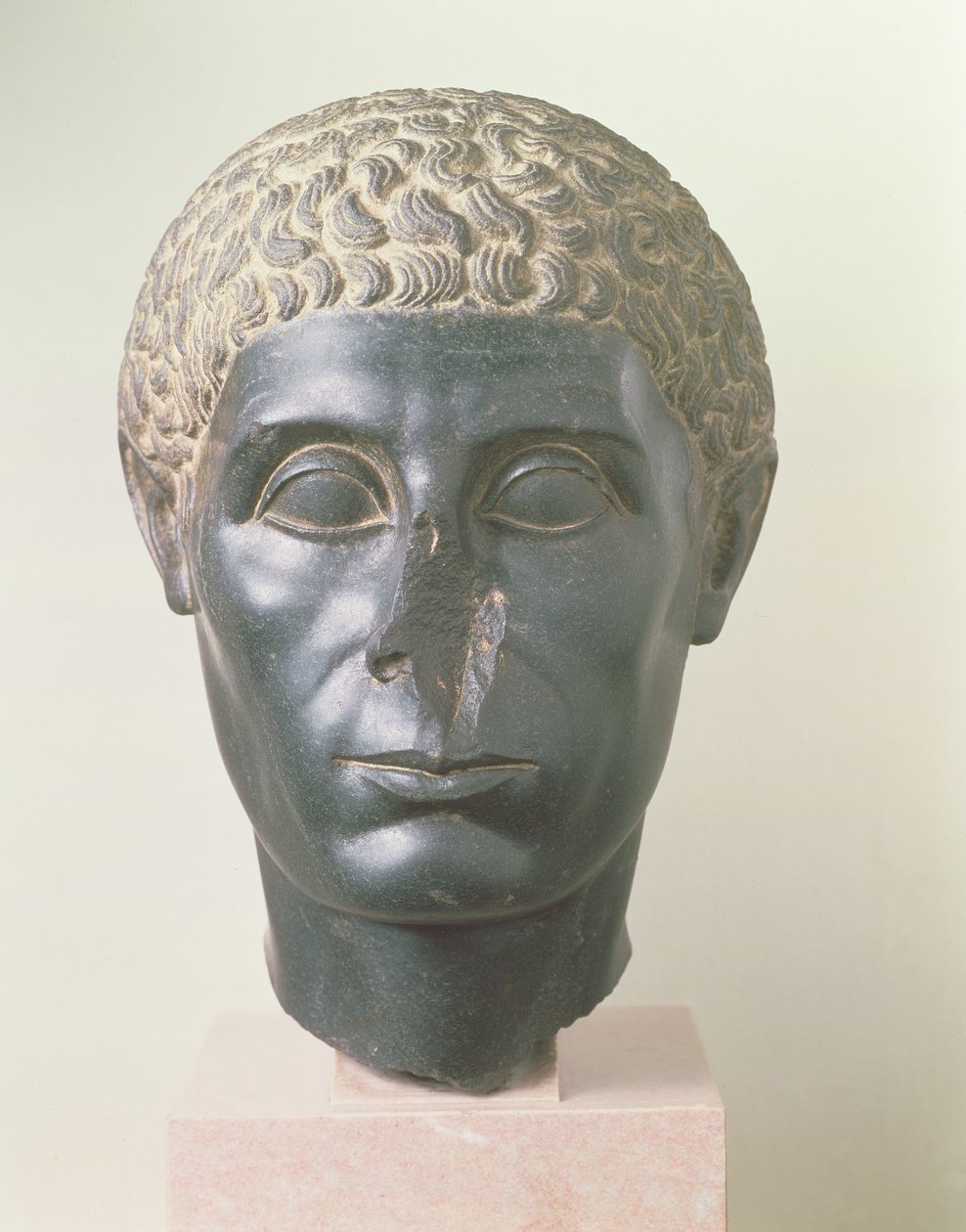 Der Brooklyn-Schwarzkopf, möglicherweise aus Mitrahineh, Spätptolemäische Zeit von Egyptian Ptolemaic Period