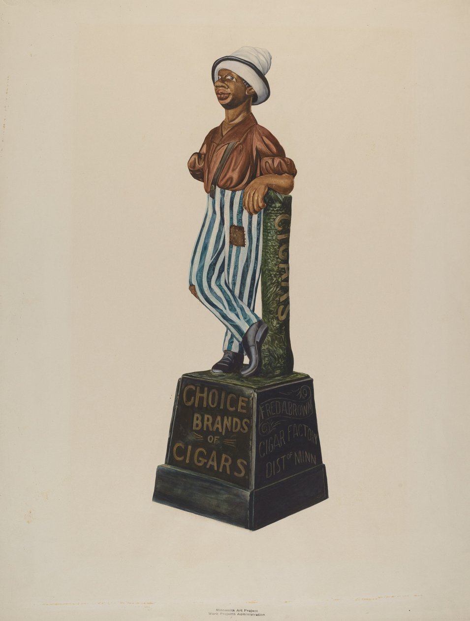 Zigarrenladenfigur von Einar Heiberg
