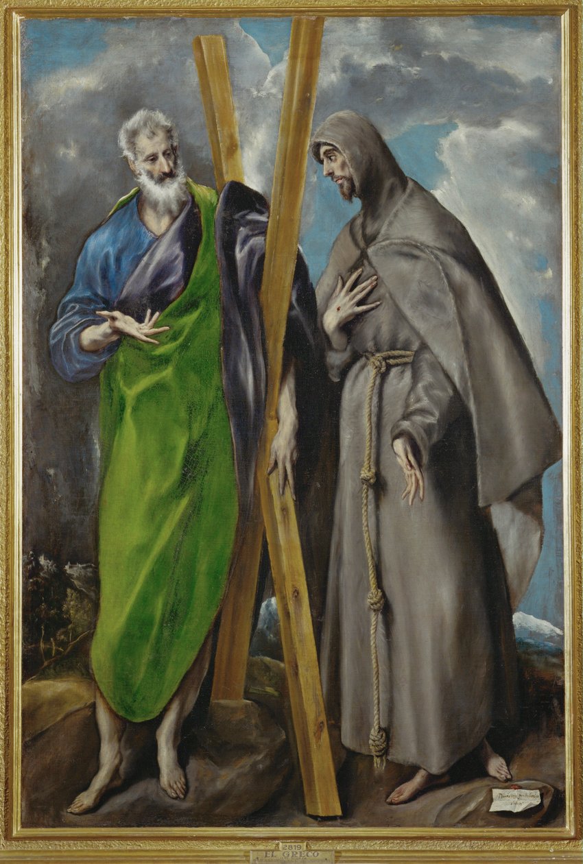 St. Andreas und St. Franziskus von El (1541-1614) Greco