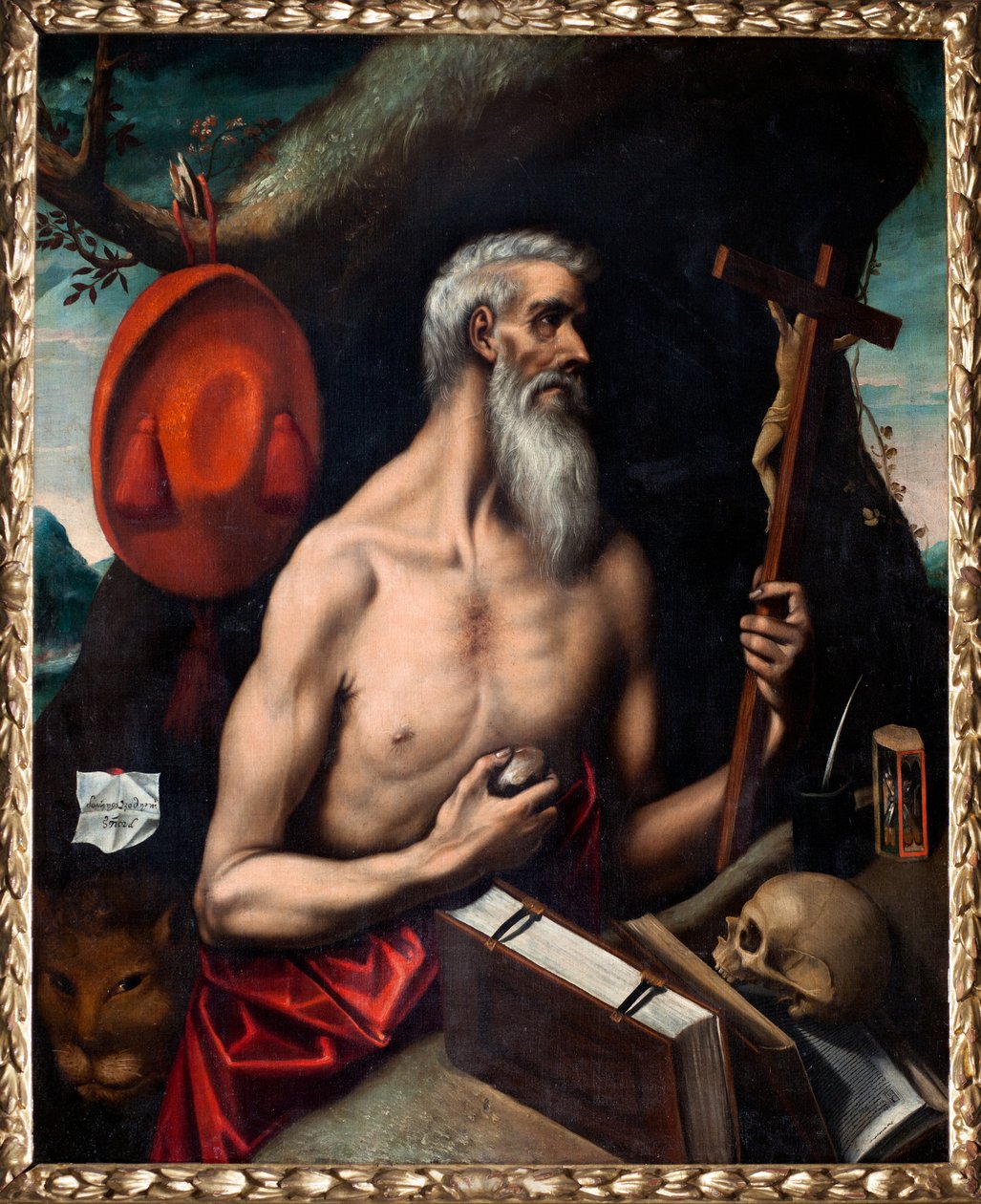 Pfarrmuseum. Gemälde. Heiliger Jeronimo (San Jerónimo). Öl auf Leinwand. Zugeschrieben der Schule von El Greco von El (1541-1614) (follower of) Greco