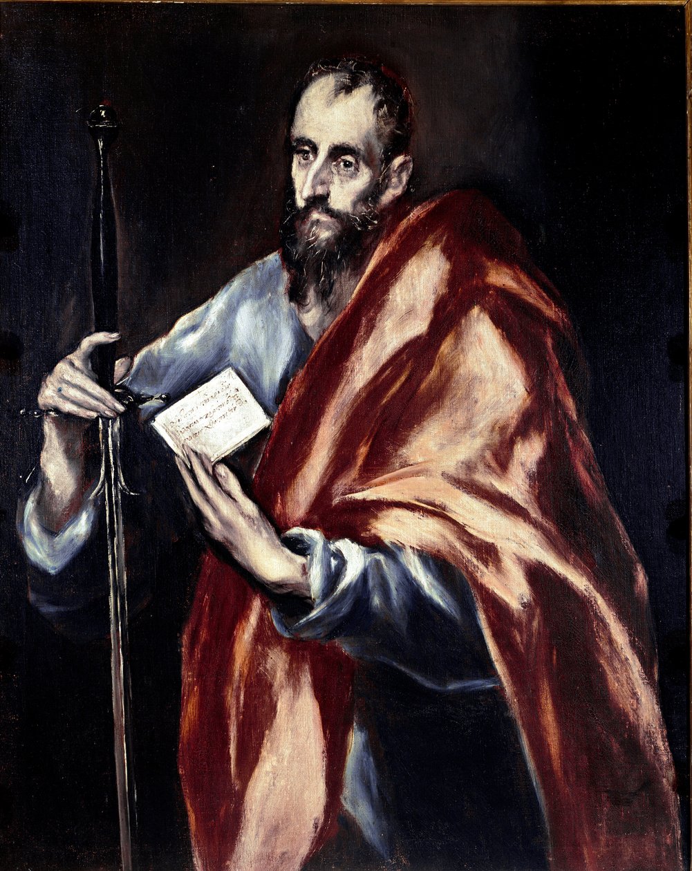 Apostolat der Kathedrale von Toledo: Der Apostel Paulus. Gemälde von Domenikos Theotokopoulos genannt El Greco (1540-1614) von El Greco