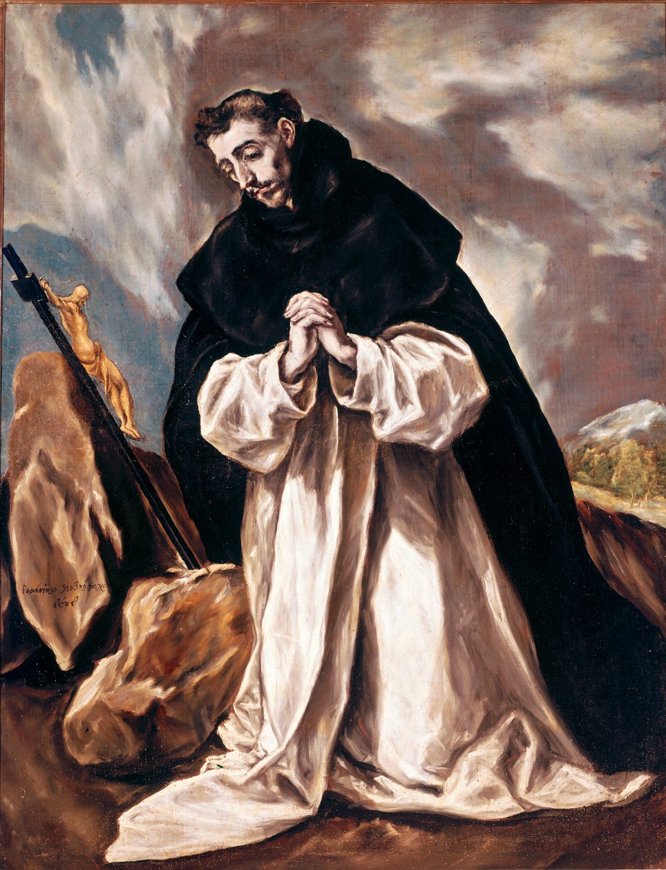 Heilige Dominica im Gebet. Gemälde von Domenikos Theotokopoulos genannt El Greco (1541-1614) 1598-1603. Kathedrale von Toledo von El Greco