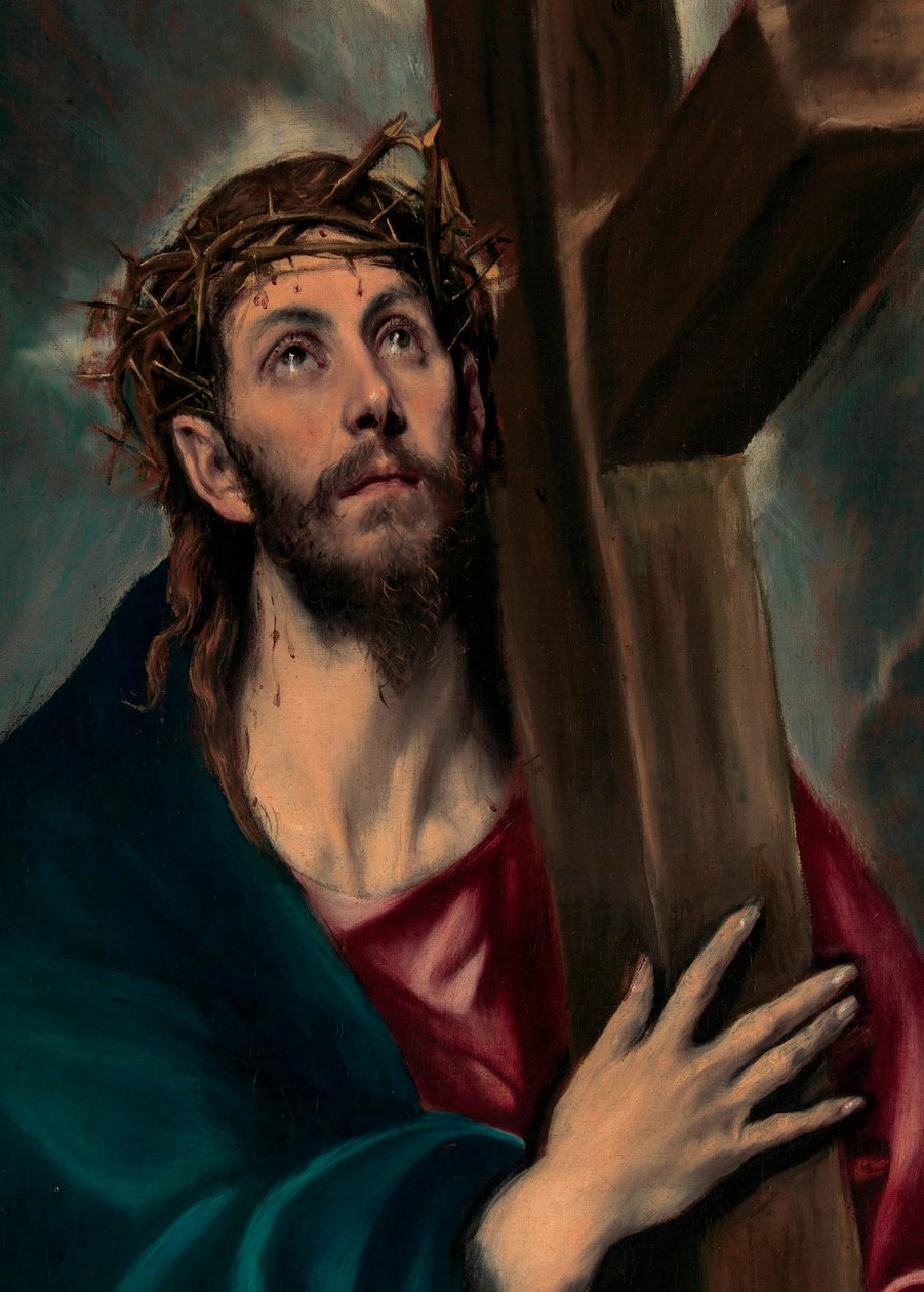 Christus trägt das Kreuz (Detail) von El Greco
