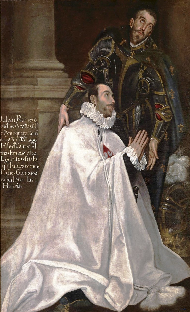 Julián Romero de las Azanas und sein Schutzheiliger Julian von El Greco