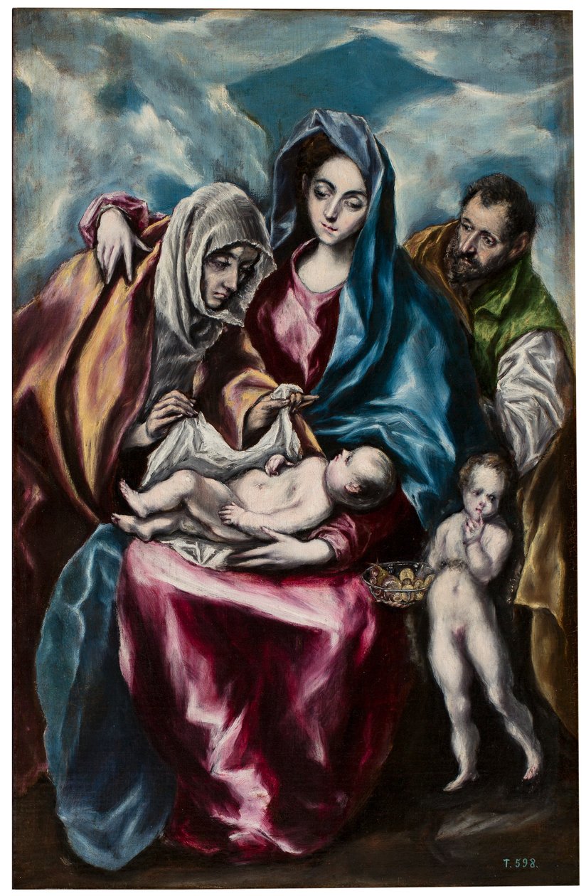 Die Heilige Familie mit der Heiligen Anna und Johannes von El Greco
