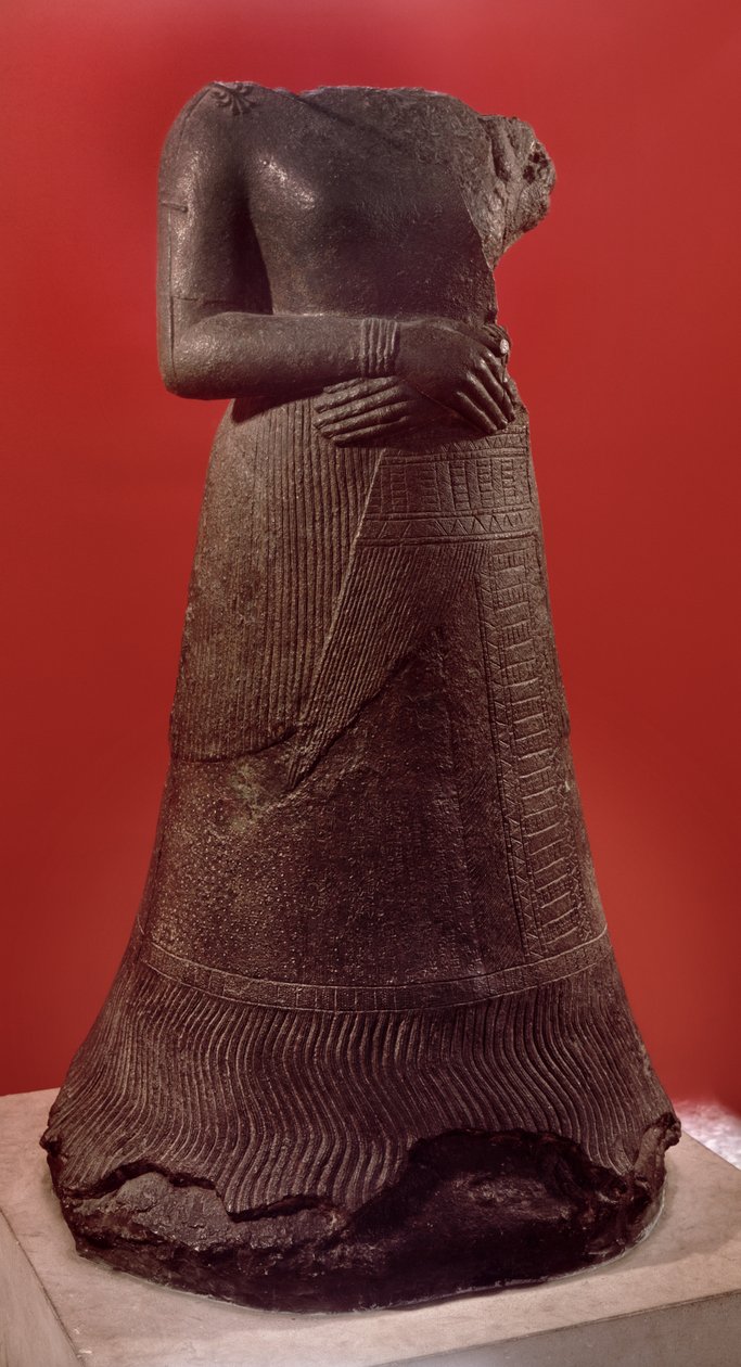Statue von Napirasu, Frau des elamitischen Königs Untash-Napirisha, ca. 1340-1300 v. Chr. von Elamite