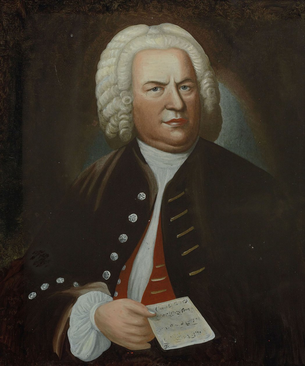Porträt von Johann Sebastian Bach, Mitte des 18. Jahrhunderts von Elias Gottlob Haussmann