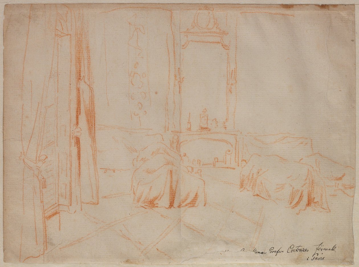 Das Vorzimmer Seiner Exzellenz Graf Creutz (?) in Paris von Elias Martin