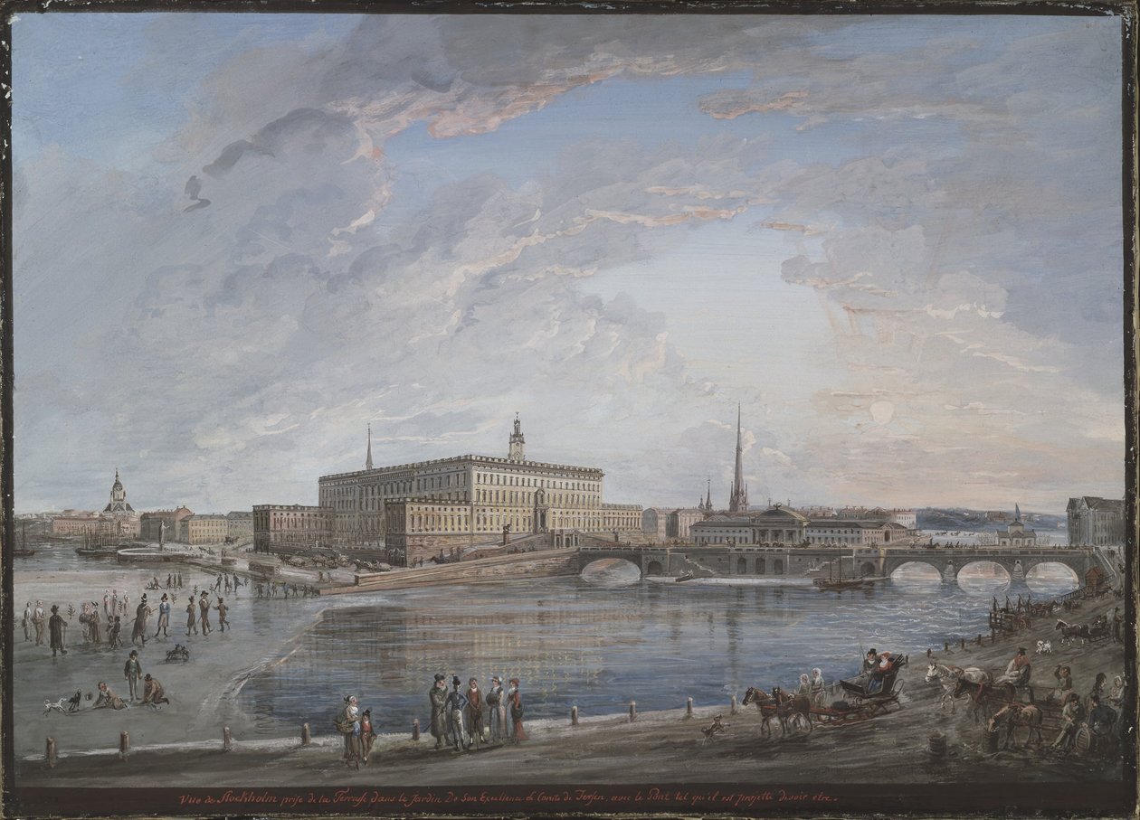 Ansicht von Stockholm von Elias Martin