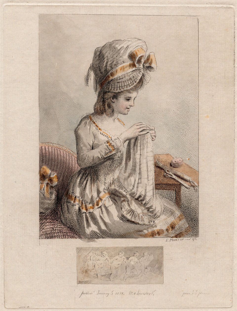 Junge Frau beim Nähen von Elias Martin