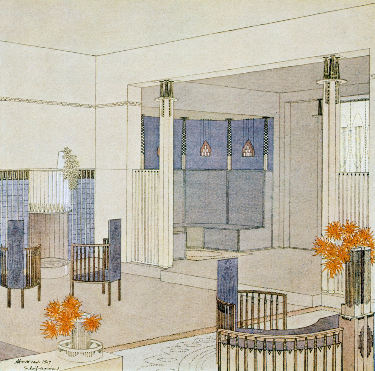 Design für ein Damenzimmer, aus 