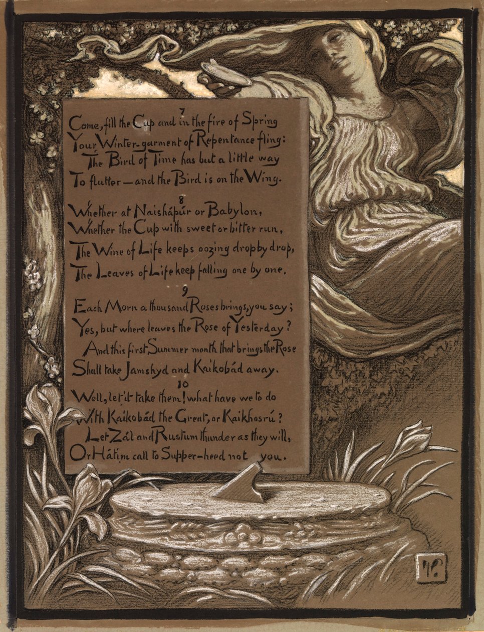 (Illustration für Rubáiyát von Omar Khayyám) Die Einladung von Elihu Vedder