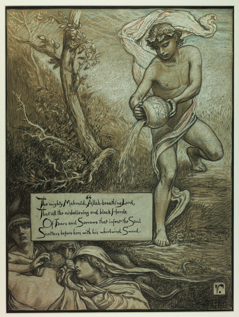 (Illustration für Rubáiyát von Omar Khayyám) Der mächtige Mahmud von Elihu Vedder