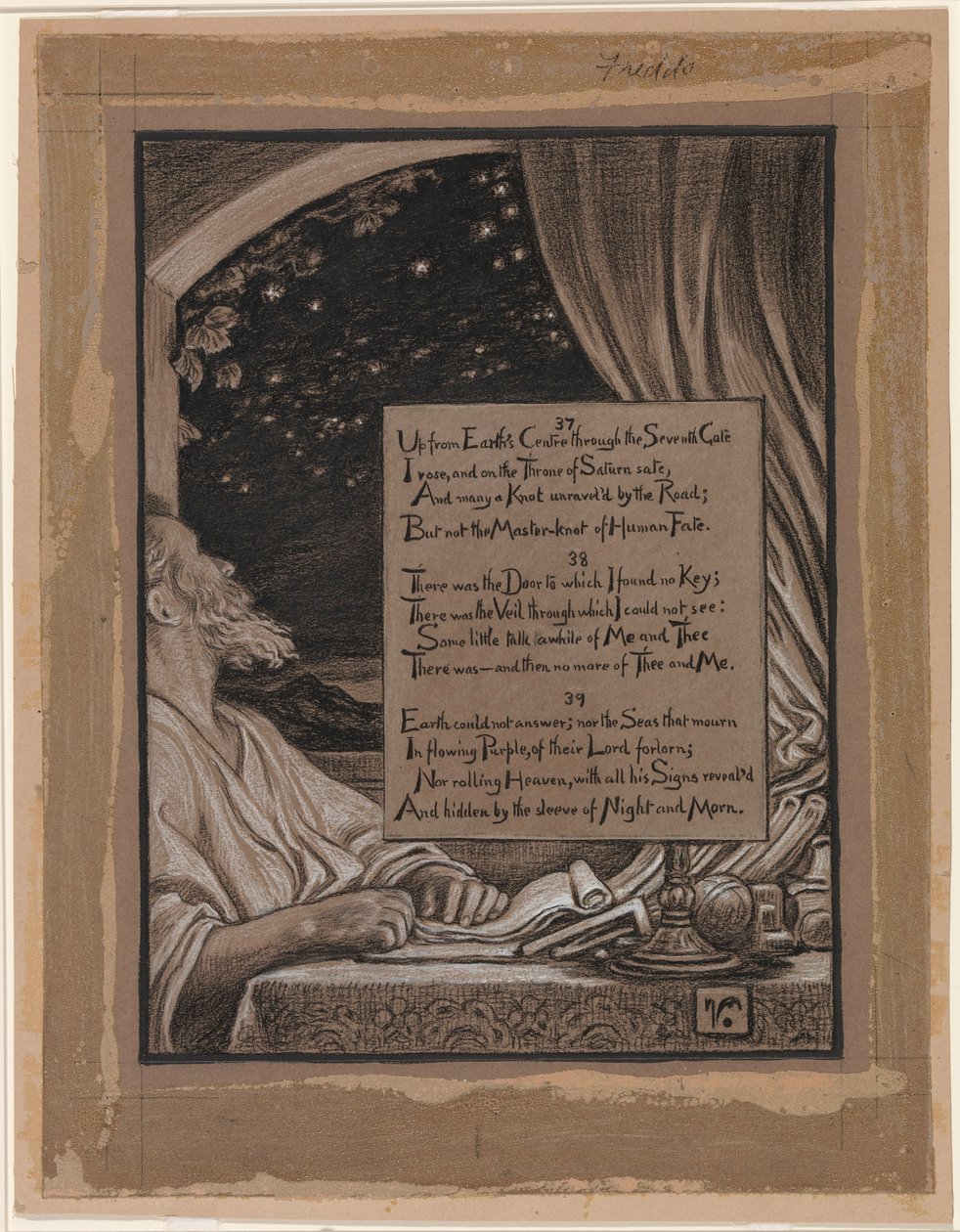 (Illustration für Rubáiyát von Omar Khayyám) Vergebliches Fragen von Elihu Vedder