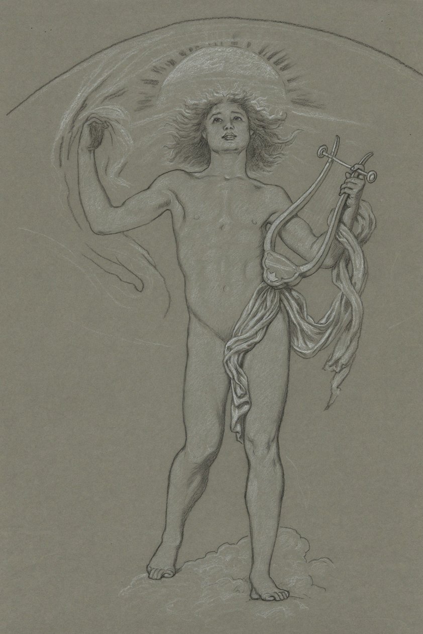 Studie für Apollo von Elihu Vedder
