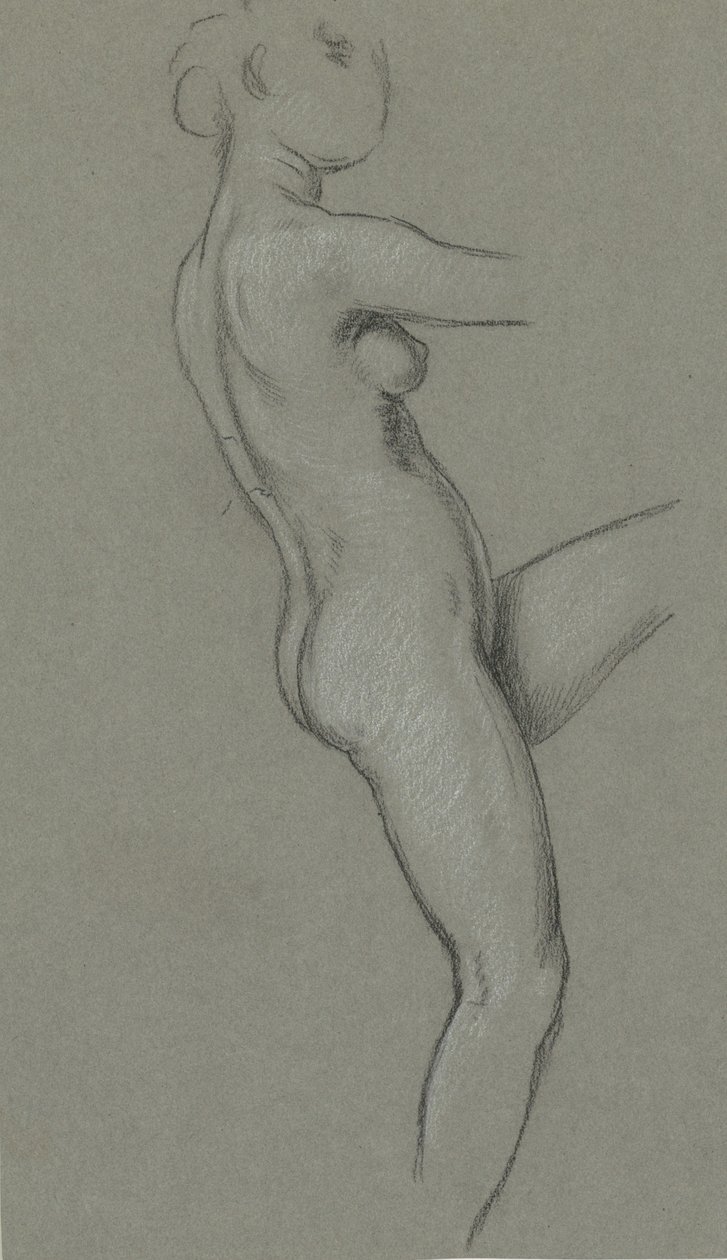 Studie für Die Schicksale, die Sterne sammeln, 1884-1887 von Elihu Vedder