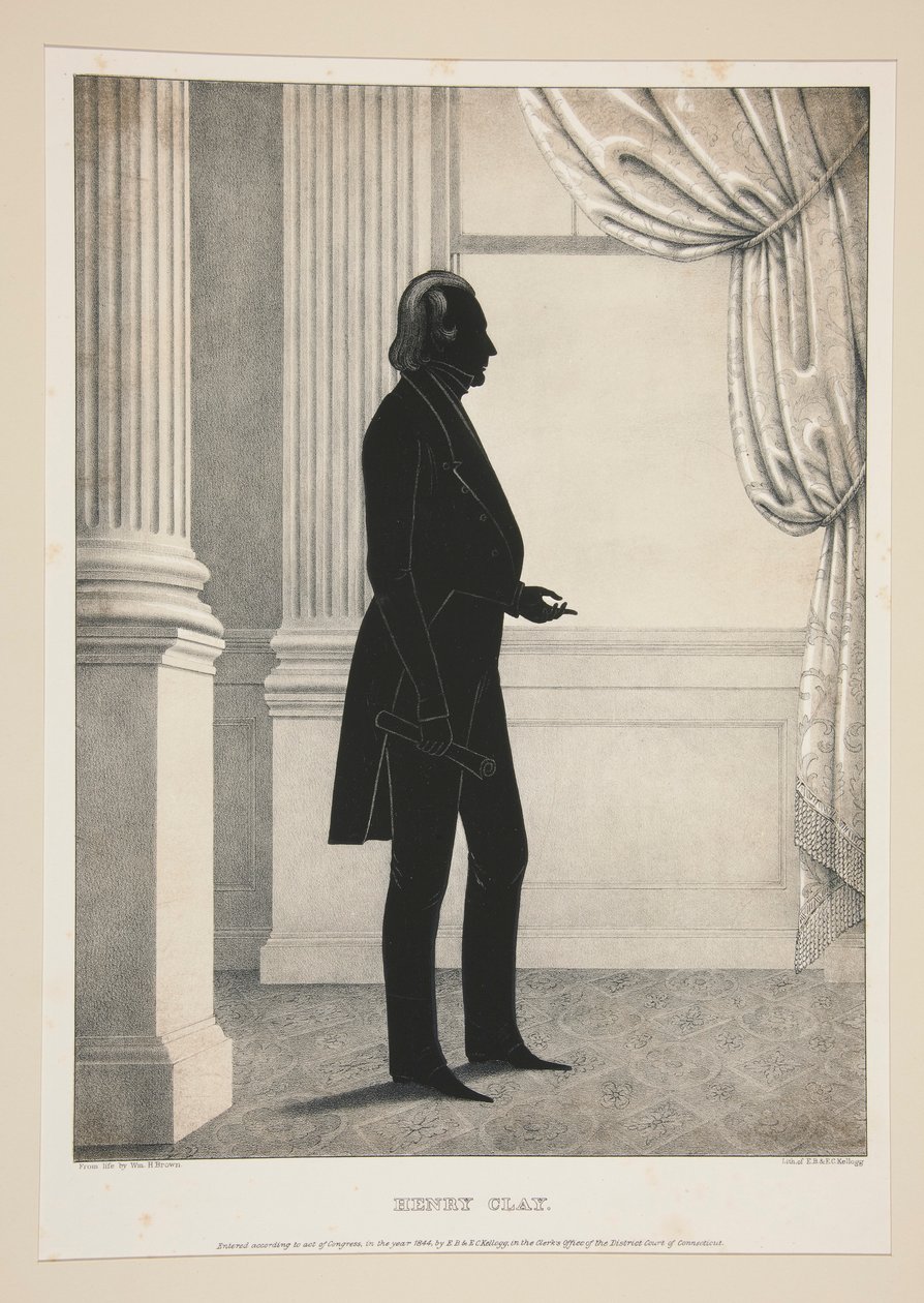 Henry Clay, aus einer Serie von 27 Porträts von Elijah C. Kellogg