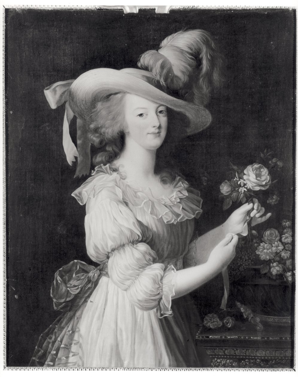 Kopie eines Porträts von Marie-Antoinette (1755-93) nach 1783 von Elisabeth Louise (after) Vigee Lebrun