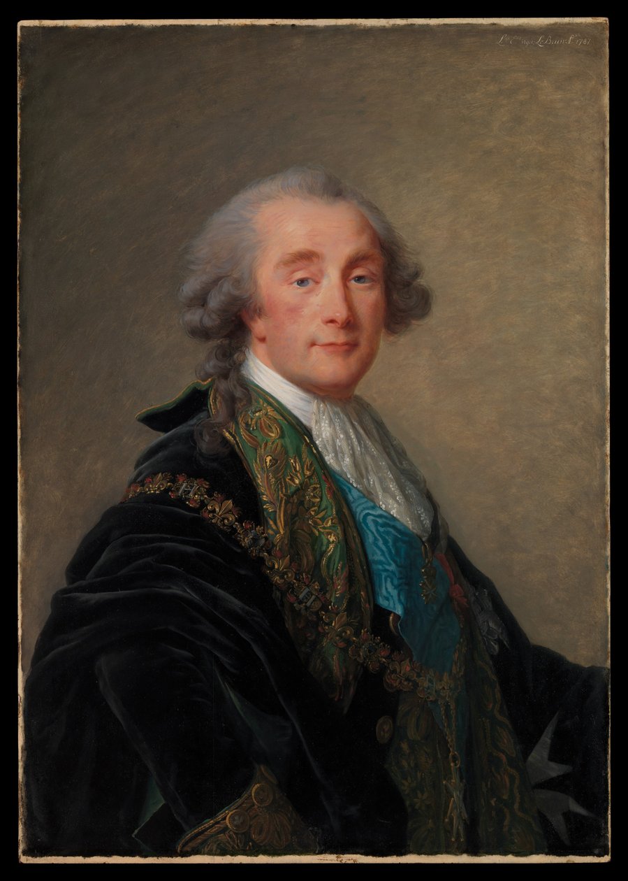 Alexandre Charles Emmanuel de Crussol-Florensac (1743-1815) von Elisabeth Louise Vigee Lebrun