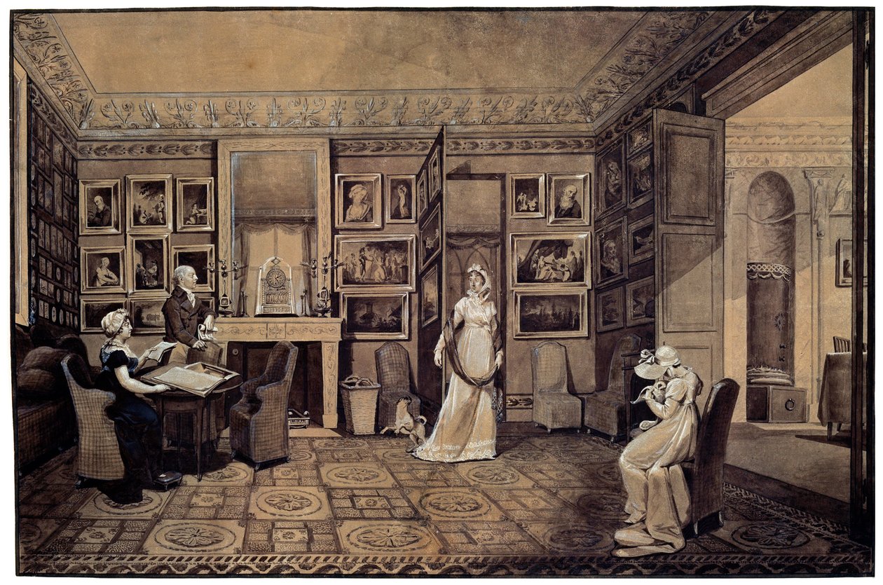 Salon im Baryatinsky-Haus in Altona, 1807 von Elisabeth Louise Vigee Lebrun