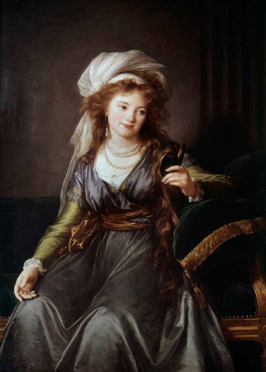 Porträt der Gräfin Catherine Vassilievna Skavronskaia (1761-1829), Ehrendame von Katharina II., Nichte und Geliebte von Potemkin von Elisabeth Louise Vigee Lebrun