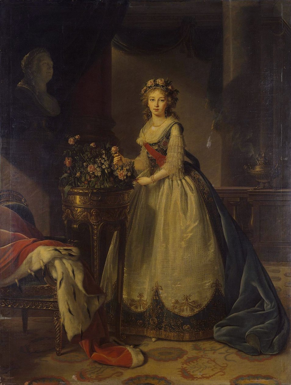 Porträt der Kaiserin Elisabeth Alexejewna, Prinzessin Louise von Baden 1779-1826, 1795 von Elisabeth Louise Vigee Lebrun