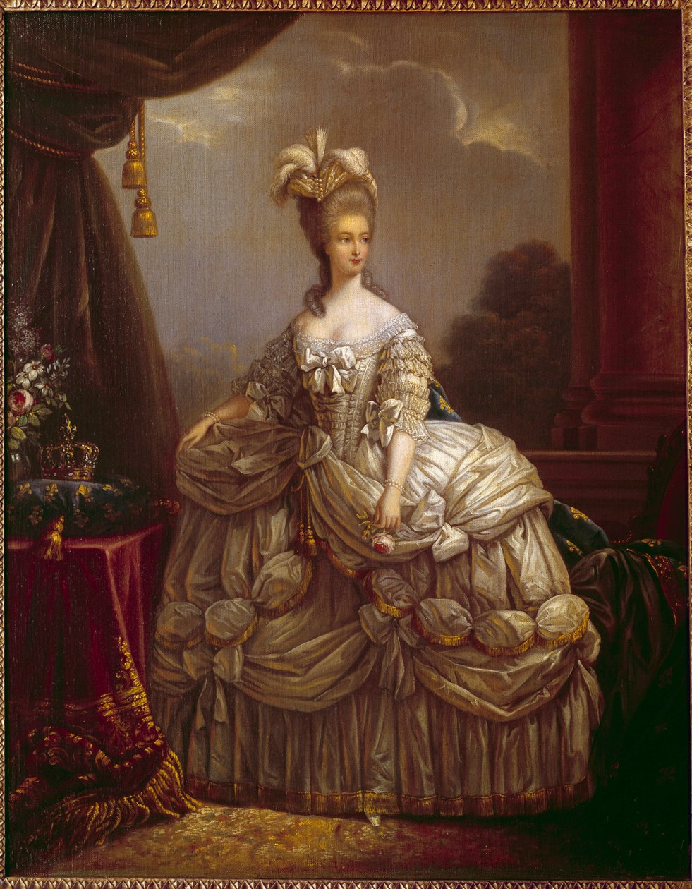 Porträt von Marie Antoinette von Lorraine Habsburg, Königin von Frankreich von Elisabeth Louise Vigee Lebrun