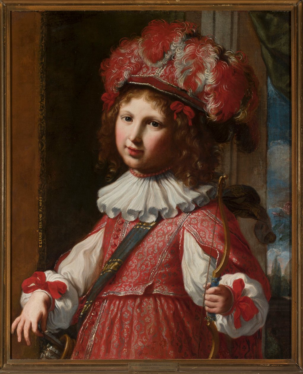 Porträt des fünfjährigen Vincenzo Ranuzzi als Amor von Elisabetta Sirani