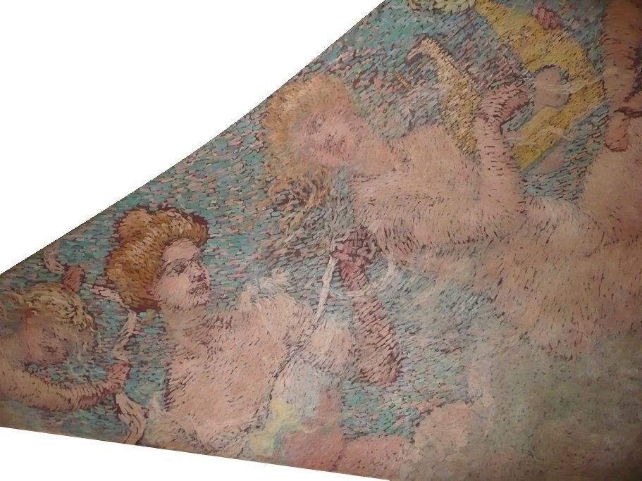 Allegorie des Lyrischen - Deckendreieck über dem Publikum des Stadttheaters von Rio de Janeiro von Eliseu Visconti