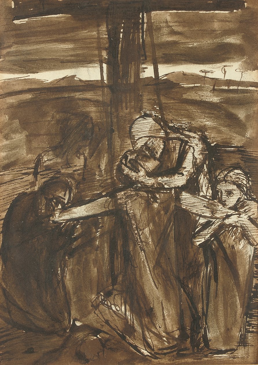 Die Kreuzabnahme, um 1834-62 von Elizabeth Eleanor (1834 62) Siddal