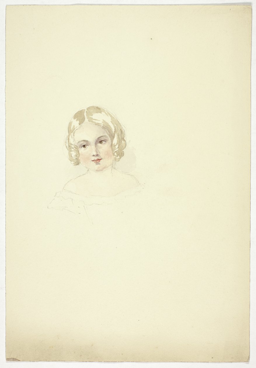 Porträtkopf eines jungen Mädchens von Elizabeth Murray