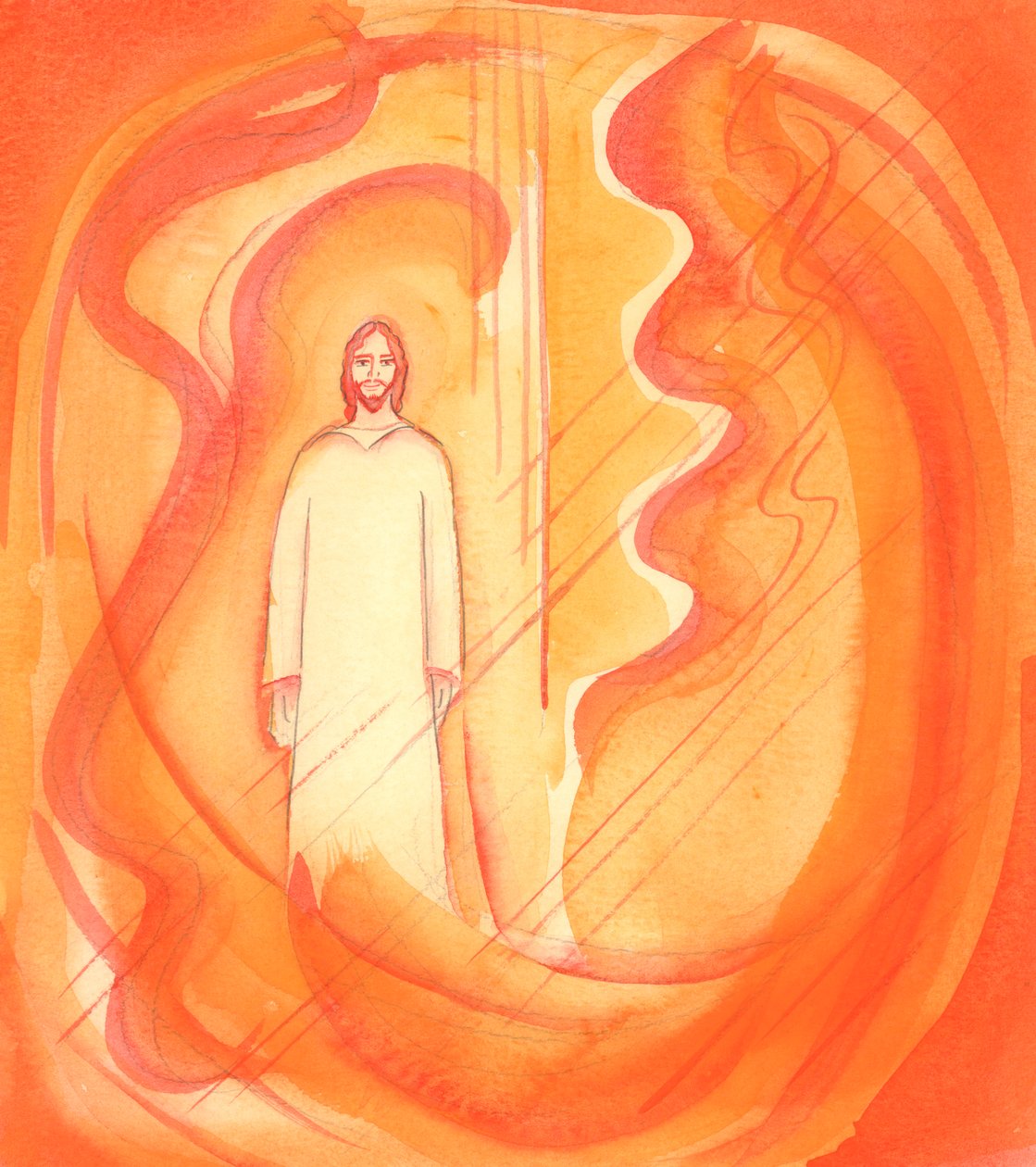 Christus, unser Gott, ist jetzt in seiner Reinheit und Macht im Himmel von Elizabeth Wang