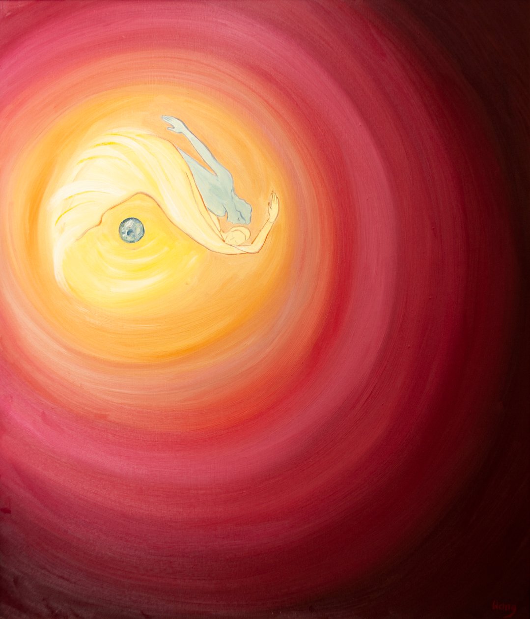In unserer Vereinigung mit Gott sind wir wie Kinder, die durch das Universum springen, Liebende, die spielen, Welpen, die herumtollen von Elizabeth Wang