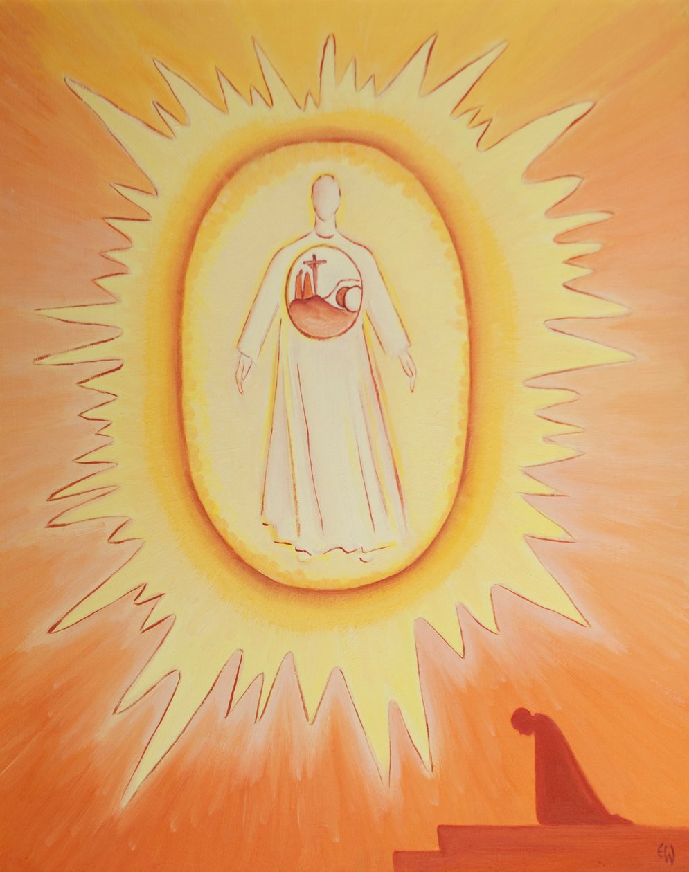 Indem ich mich an den auferstandenen Christus wende, der beim Vater im Himmel ist, finde ich in Christus alle rettenden Ereignisse seines Lebens, die der Grund meiner Hoffnung sind von Elizabeth Wang