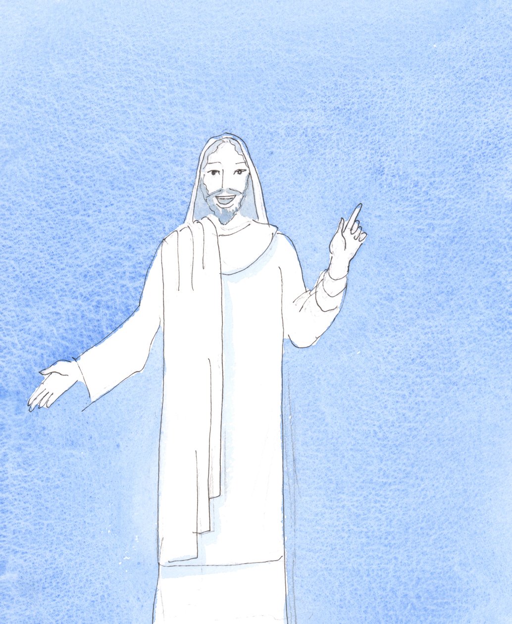 St. Peter sprach mit Inbrunst, Freude und völliger Überzeugung über Christus, 2004 von Elizabeth Wang