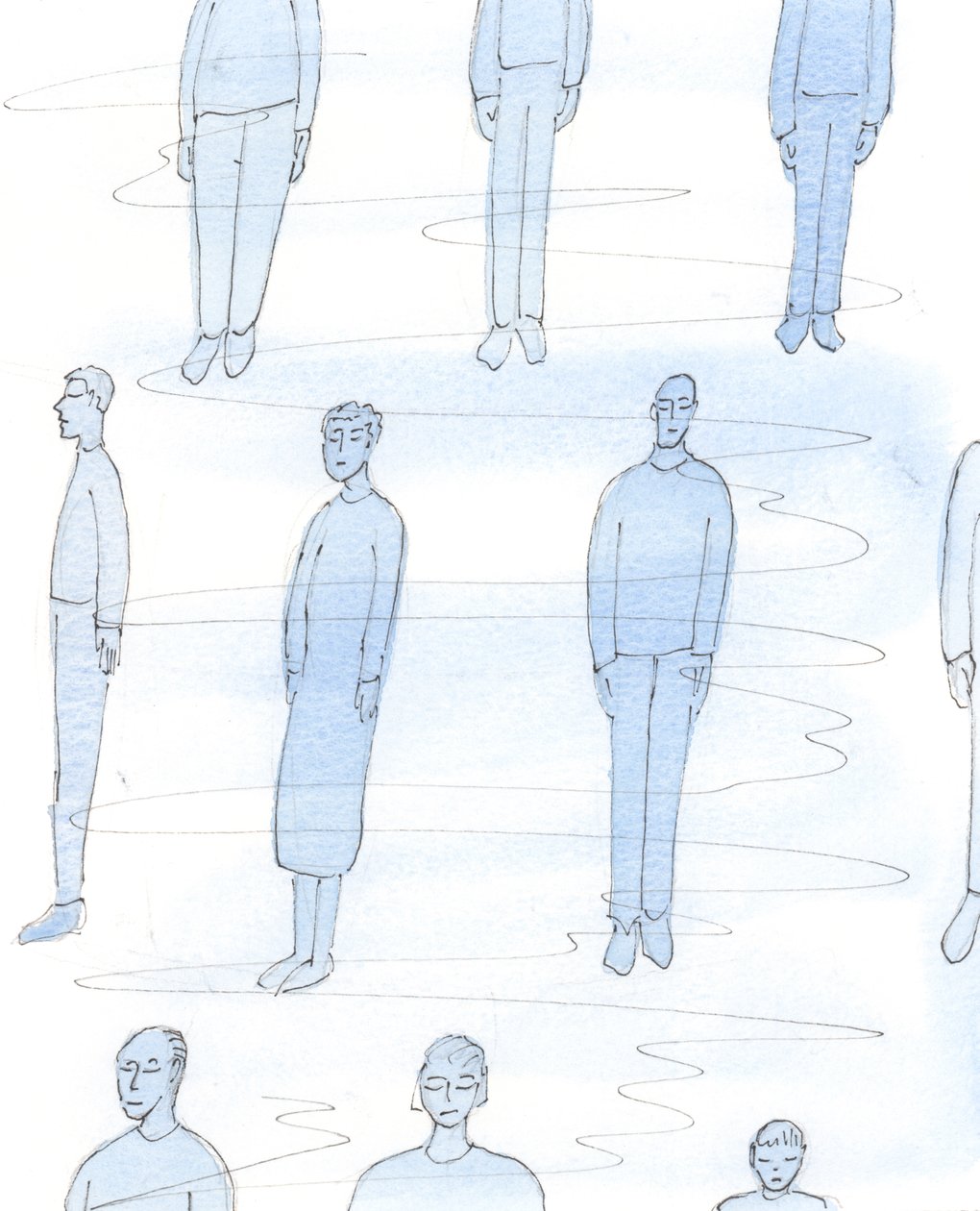 Die Heiligen Seelen im Fegefeuer durchlaufen eine innere Reinigung und Transformation, während sie erkennen, wie viel Zeit sie im irdischen Leben verschwendet haben, als sie mehr Liebe zu Gott und ihren Nächsten hätten zeigen können, in Demut und Gehorsam, von Elizabeth Wang