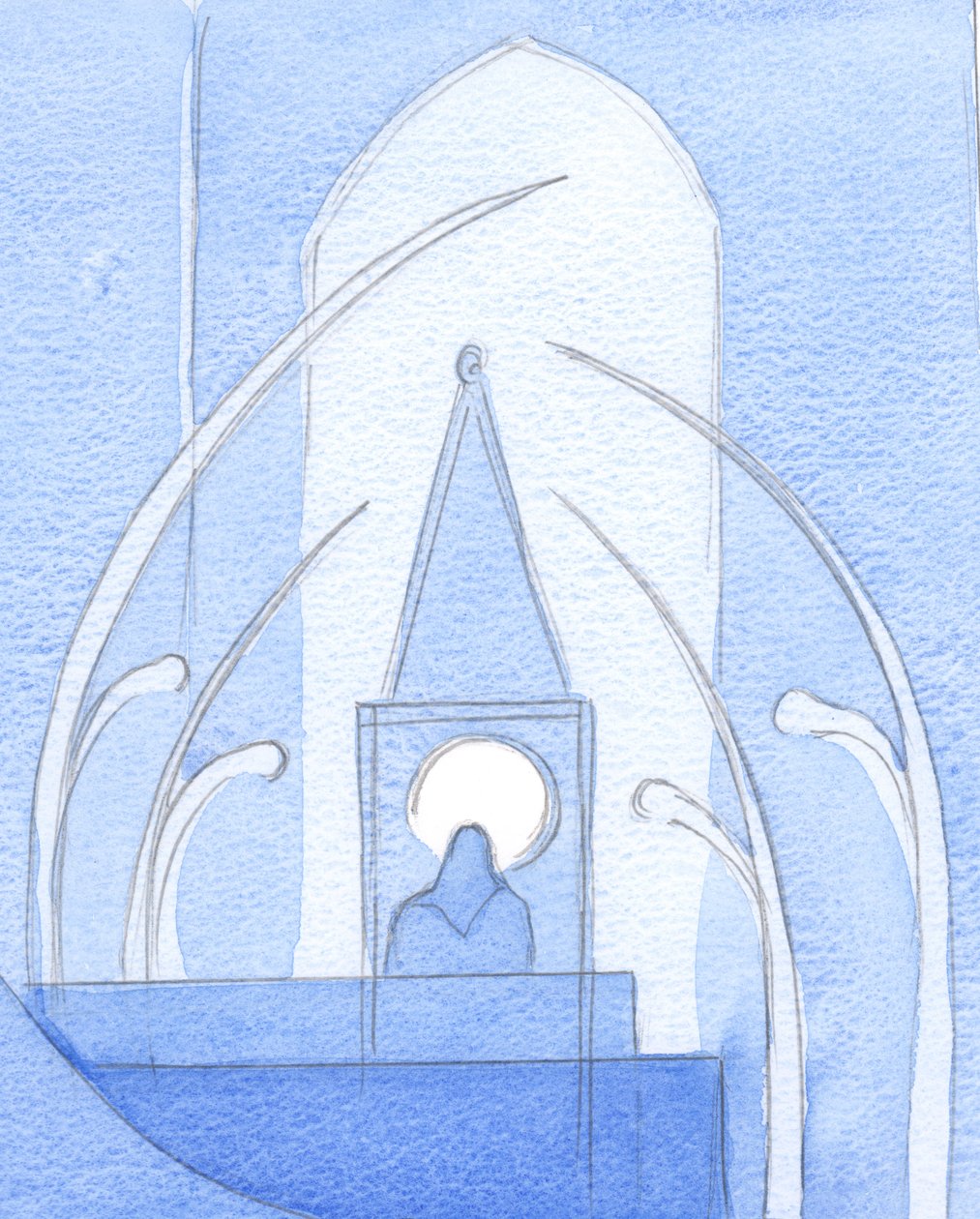 Die Seele, die Christus nach der Heiligen Kommunion sakramental enthält, ist wie eine lebendige Monstranz, in der andere Menschen Christus finden können, 2002 von Elizabeth Wang