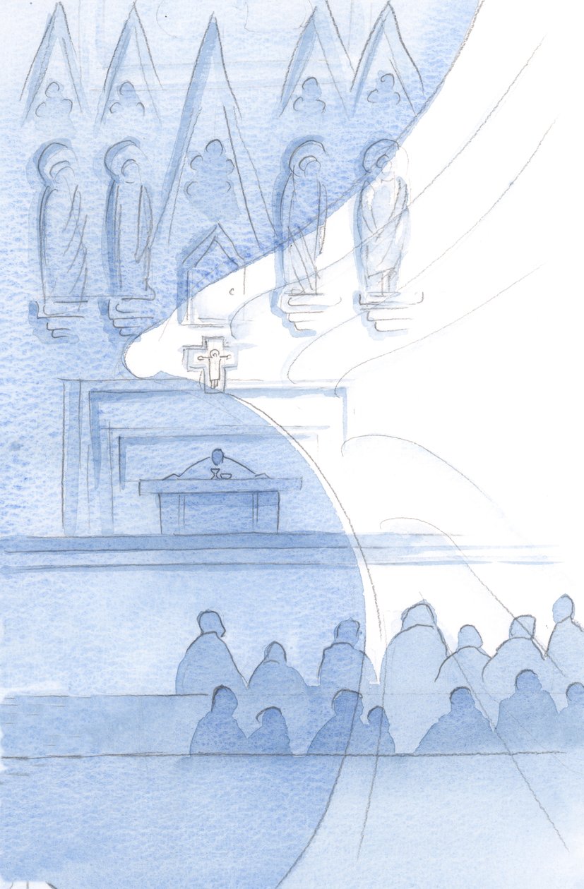 Das ganze Kirchengebäude ist voller Engel; wir streifen sie in jedem Moment von Elizabeth Wang