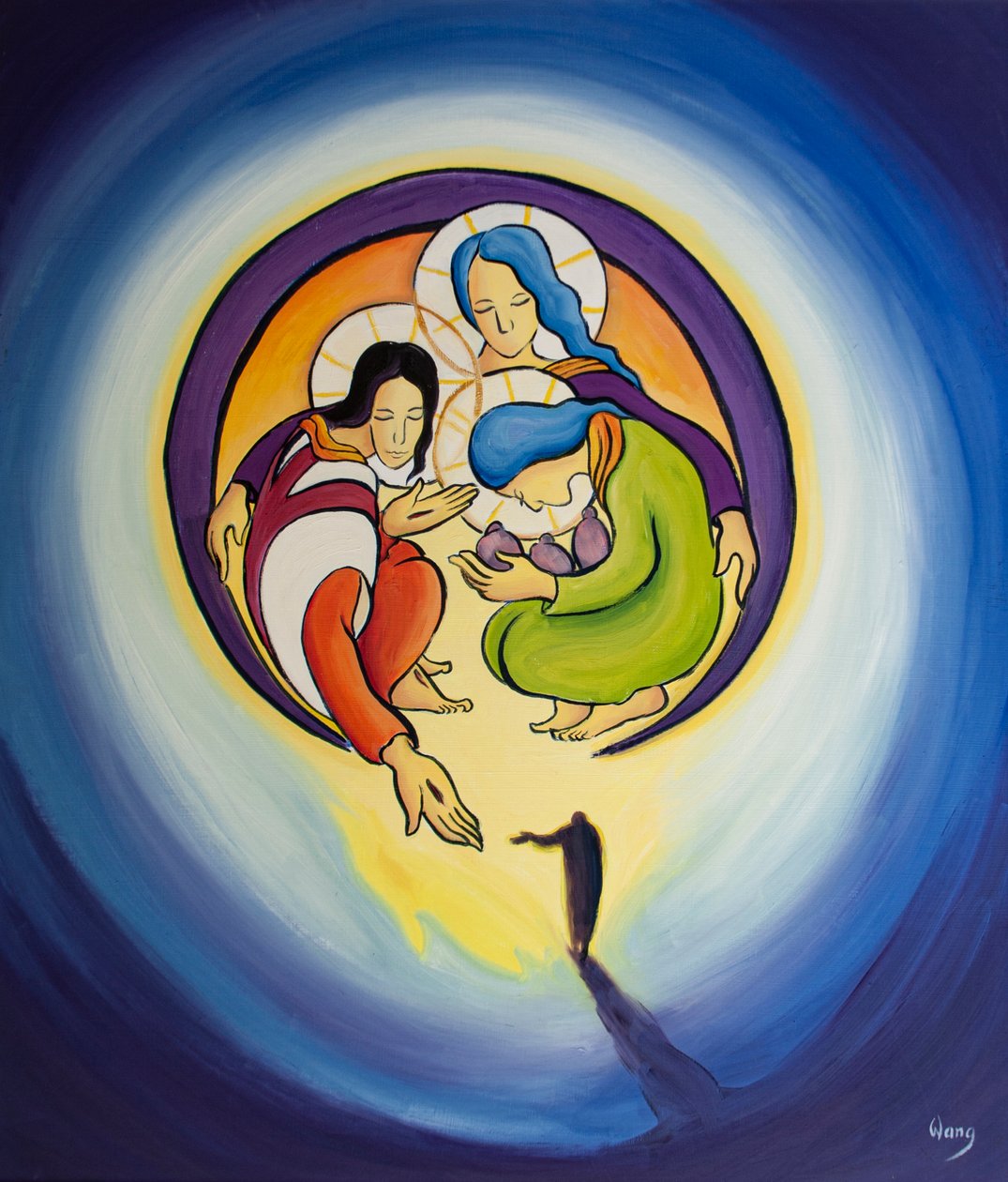 Durch Reue und Glauben an Christus erlauben wir ihm, uns in das Herz der Heiligen Dreifaltigkeit zu ziehen. von Elizabeth Wang
