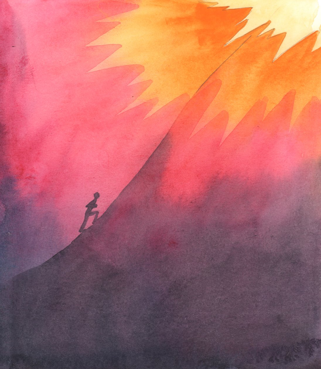 Als treuer Katholik unter schwierigen Umständen zu leben, ist wie das Besteigen eines riesigen Berges, in dem Wissen, dass ein großer Empfang die Kletterer am Gipfel erwartet, 2005 von Elizabeth Wang